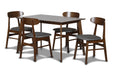 MOROCCO DINING CHAIR W/DARK GRAY SEAT CUSHION - Furniture Stars (Chicago, IL)