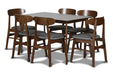 MOROCCO DINING CHAIR W/DARK GRAY SEAT CUSHION - Furniture Stars (Chicago, IL)
