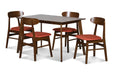 MOROCCO DINING CHAIR W/ORANGE SEAT CUSHION - Furniture Stars (Chicago, IL)
