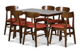MOROCCO DINING CHAIR W/ORANGE SEAT CUSHION - Furniture Stars (Chicago, IL)
