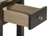 NOAH END TABLE WITH DRAWER-ESPRESSO W/FAUX MARBLE TOP - Furniture Stars (Chicago, IL)