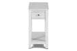 NOAH END TABLE WITH DRAWER-WHITE - Furniture Stars (Chicago, IL)