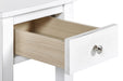 NOAH END TABLE WITH DRAWER-WHITE - Furniture Stars (Chicago, IL)