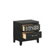 OBSIDIAN NIGHTSTAND-BLACK - Furniture Stars (Chicago, IL)