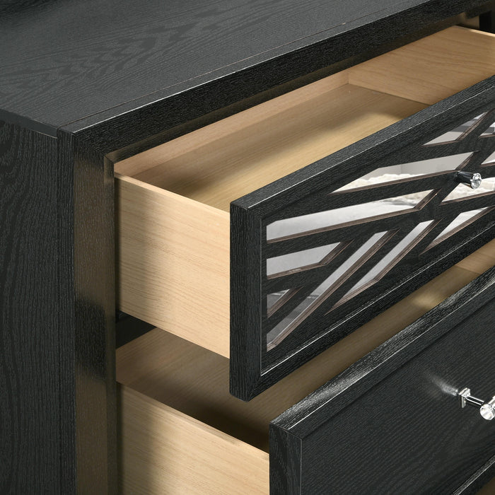OBSIDIAN DRESSER-BLACK - Furniture Stars (Chicago, IL)