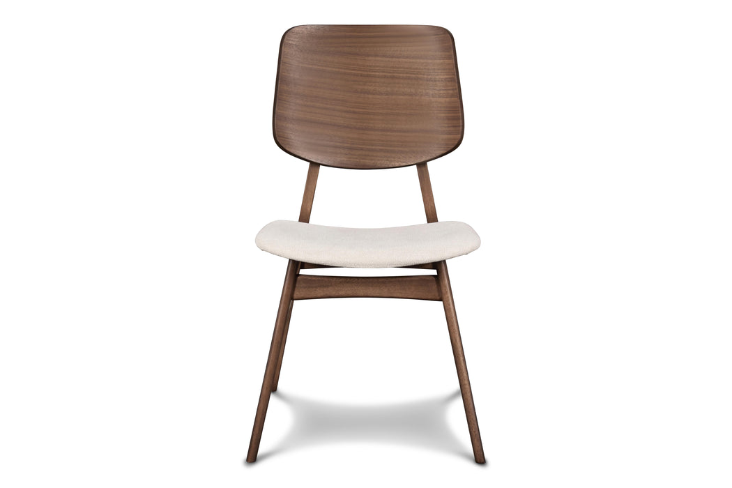 OSCAR WOOD BACK CHAIR - WALNUT, 2 PC PER CARTON - Furniture Stars (Chicago, IL)