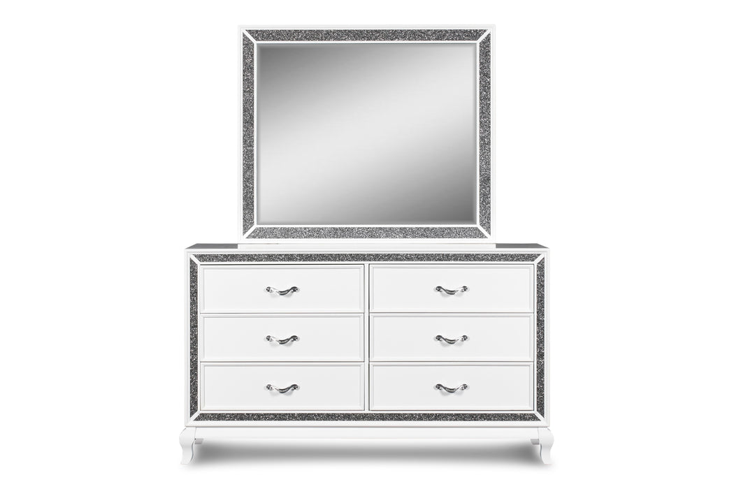 PARK IMPERIAL MIRROR-WHITE - Furniture Stars (Chicago, IL)