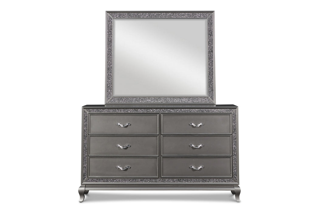 PARK IMPERIAL MIRROR-PEWTER - Furniture Stars (Chicago, IL)