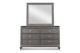 PARK IMPERIAL MIRROR-PEWTER - Furniture Stars (Chicago, IL)