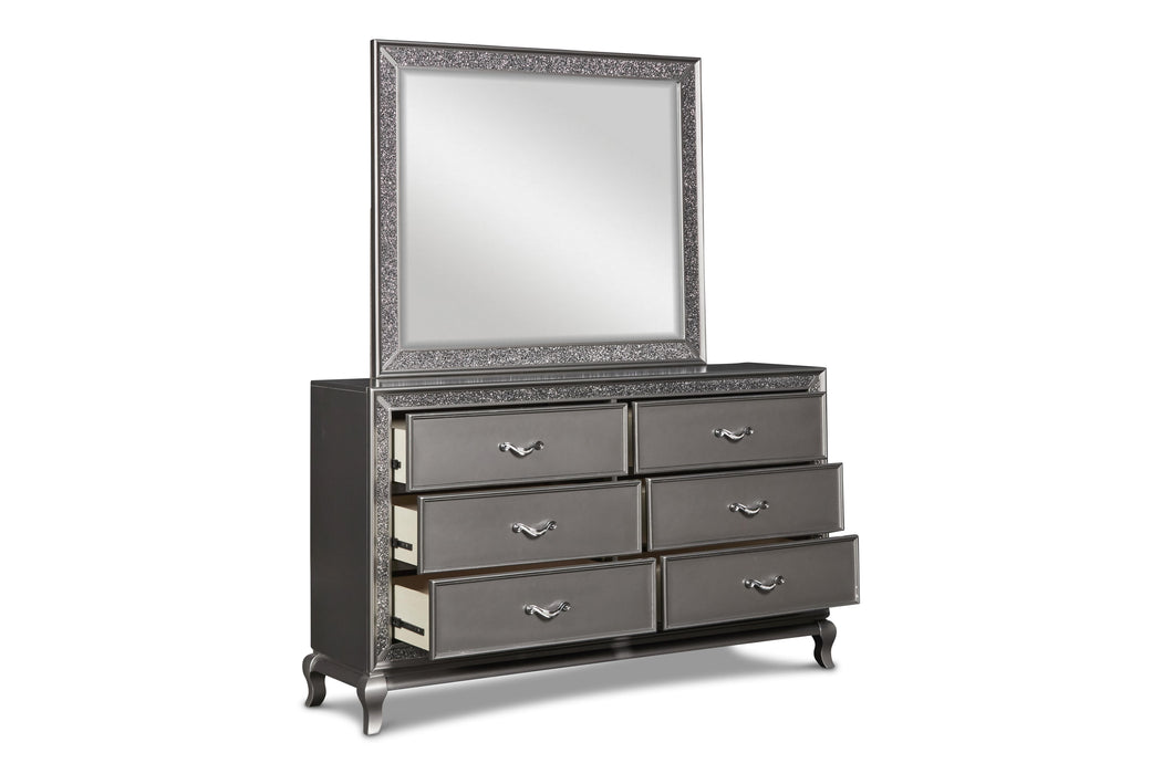 PARK IMPERIAL MIRROR-PEWTER - Furniture Stars (Chicago, IL)