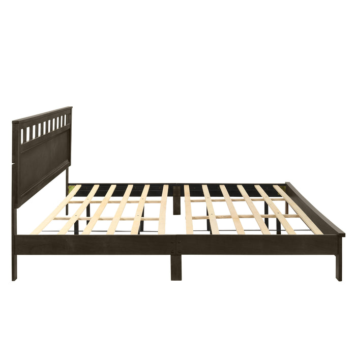 PISCES 5/0 Q PANEL BED-HB/FB/RAILS-GRAY - Furniture Stars (Chicago, IL)