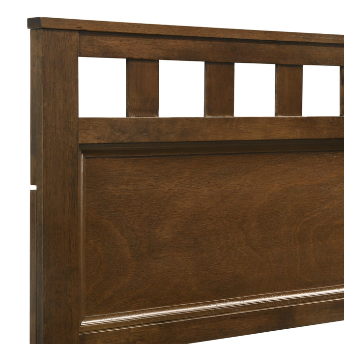PISCES 6/6 EK PANEL BED-HB/FB/RAILS-NATURAL - Furniture Stars (Chicago, IL)