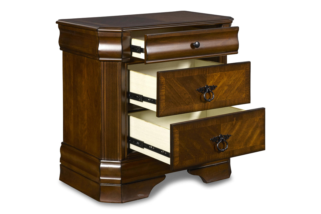SHERIDAN NIGHTSTAND- BURNISHED CHERRY - Furniture Stars (Chicago, IL)