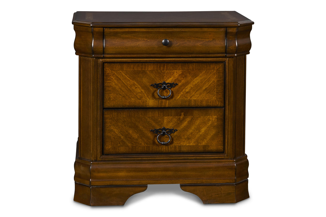 SHERIDAN NIGHTSTAND- BURNISHED CHERRY - Furniture Stars (Chicago, IL)