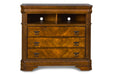 SHERIDAN MEDIA CHEST- BURNISHED CHERRY - Furniture Stars (Chicago, IL)