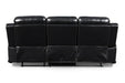 VEGA  DUAL RECLINER SOFA - PREMIER BLACK - Furniture Stars (Chicago, IL)