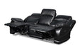 VEGA  DUAL RECLINER SOFA - PREMIER BLACK - Furniture Stars (Chicago, IL)