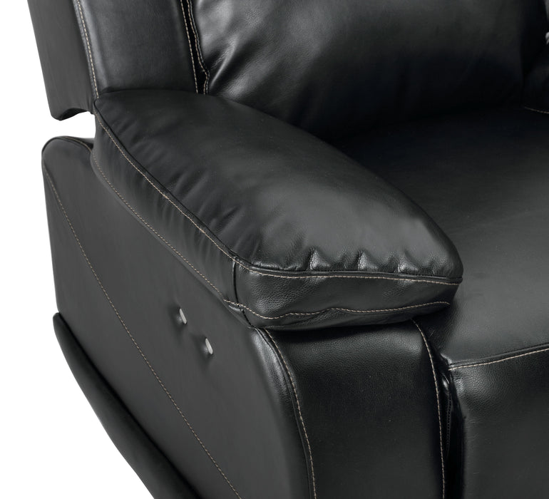 VEGA GLIDER RECLINER W/PWR FR- PREMIER BLACK - Furniture Stars (Chicago, IL)