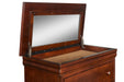 VERSAILLES LIFT TOP CHEST- BORDEAUX - Furniture Stars (Chicago, IL)