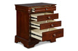 VERSAILLES NIGHTSTAND- BORDEAUX - Furniture Stars (Chicago, IL)