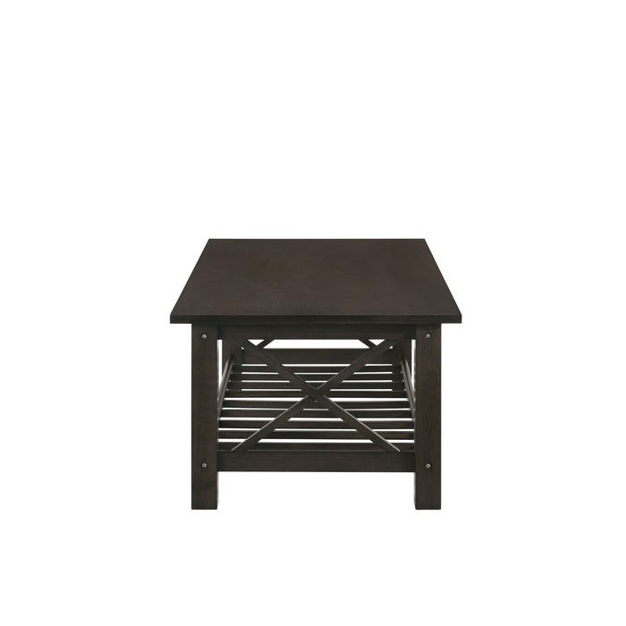 VESTA COFFEE TABLE-ESPRESSO - Furniture Stars (Chicago, IL)
