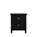 ZODIAC 2 DRAWER NIGHTSTAND-BLACK - Furniture Stars (Chicago, IL)