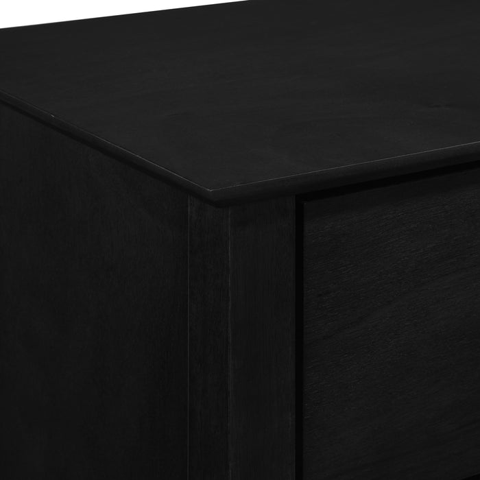 ZODIAC 2 DRAWER NIGHTSTAND-BLACK - Furniture Stars (Chicago, IL)