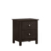 ZODIAC 2 DRAWER NIGHTSTAND-MERLOT image