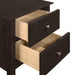 ZODIAC 2 DRAWER NIGHTSTAND-MERLOT - Furniture Stars (Chicago, IL)