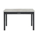 CELESTE DESK W/WHITE/GRAY FAUX MARBLE TOP-ESPRESSO BASE - Furniture Stars (Chicago, IL)