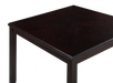 GIA 5PC 42" SQUARE  COUNTER TABLE & 4 CHAIRS-EBONY - Furniture Stars (Chicago, IL)