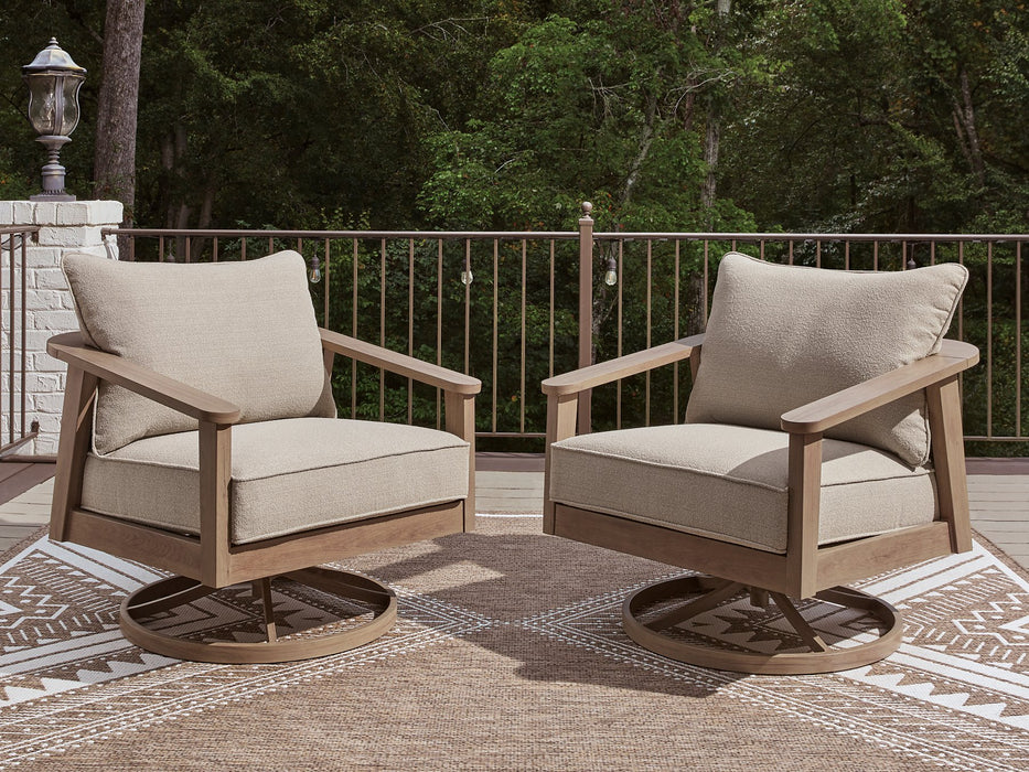 Harmony Headlands Outdoor Swivel Lounge with Cushion - Furniture Stars (Chicago, IL)