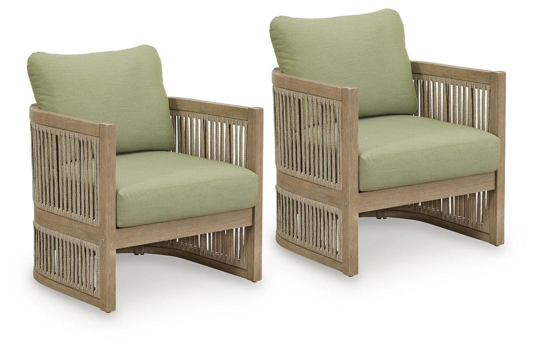 Serena Shores Outdoor Lounge Chair (Set of 2) - Furniture Stars (Chicago, IL)