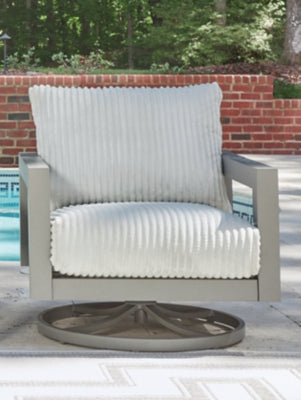 Hurley Park Outdoor Swivel Chair with Cushion - Furniture Stars (Chicago, IL)