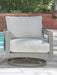 Hurley Park Outdoor Swivel Chair with Cushion - Furniture Stars (Chicago, IL)