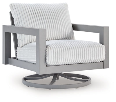 Hurley Park Outdoor Swivel Chair with Cushion - Furniture Stars (Chicago, IL)