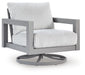 Hurley Park Outdoor Swivel Chair with Cushion - Furniture Stars (Chicago, IL)