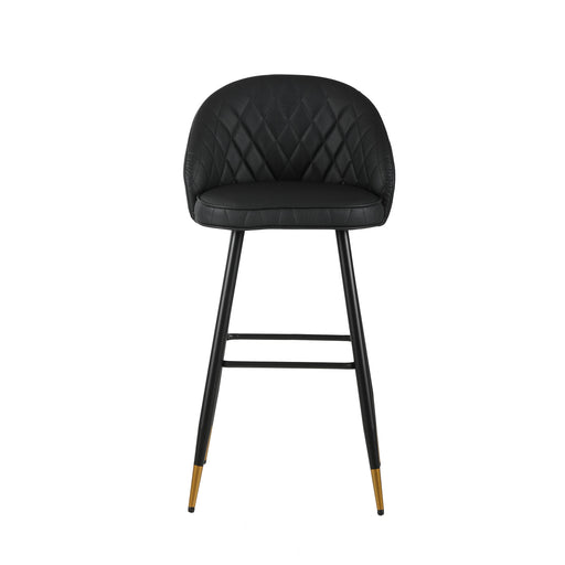 Oliver Black Vegan Leather Bar Chair (2 Per Carton)