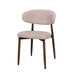 Royce Side Chair W/ Walnut Metal Frame -Toast (2 Per Carton)