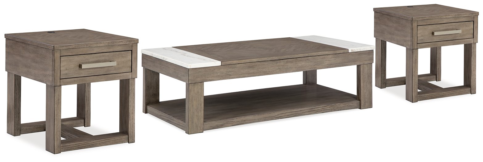 Loyaska Occasional Table Set - Furniture Stars (Chicago, IL)