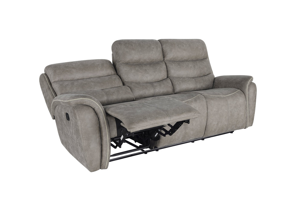 Kamari Sofa W/Dual Recliner-Gray
