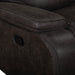 Brookings Console Loveseat W/ Dual Recliners-Charcoal