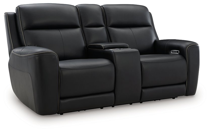 5Z-Comfort Power Reclining Loveseat with Console - Furniture Stars (Chicago, IL)