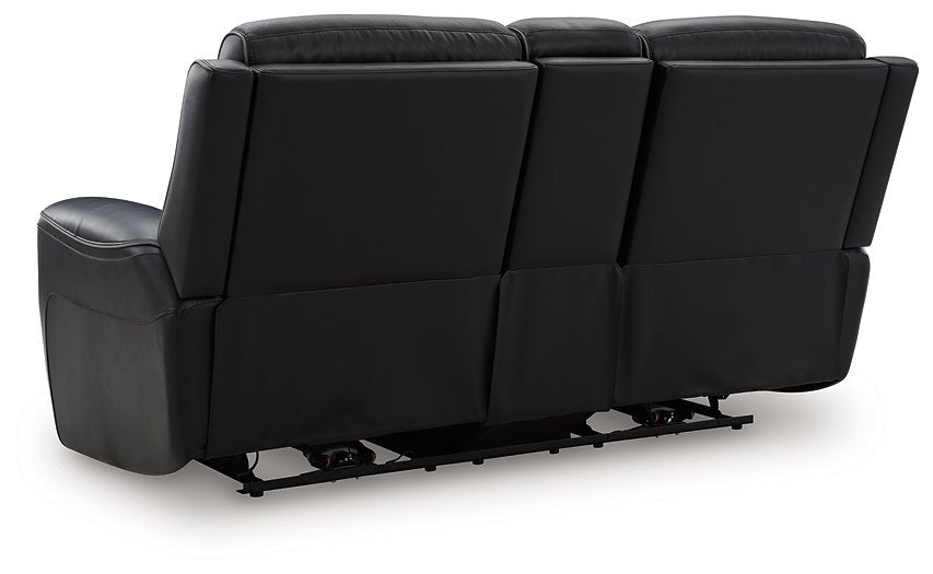 5Z-Comfort Power Reclining Loveseat with Console - Furniture Stars (Chicago, IL)