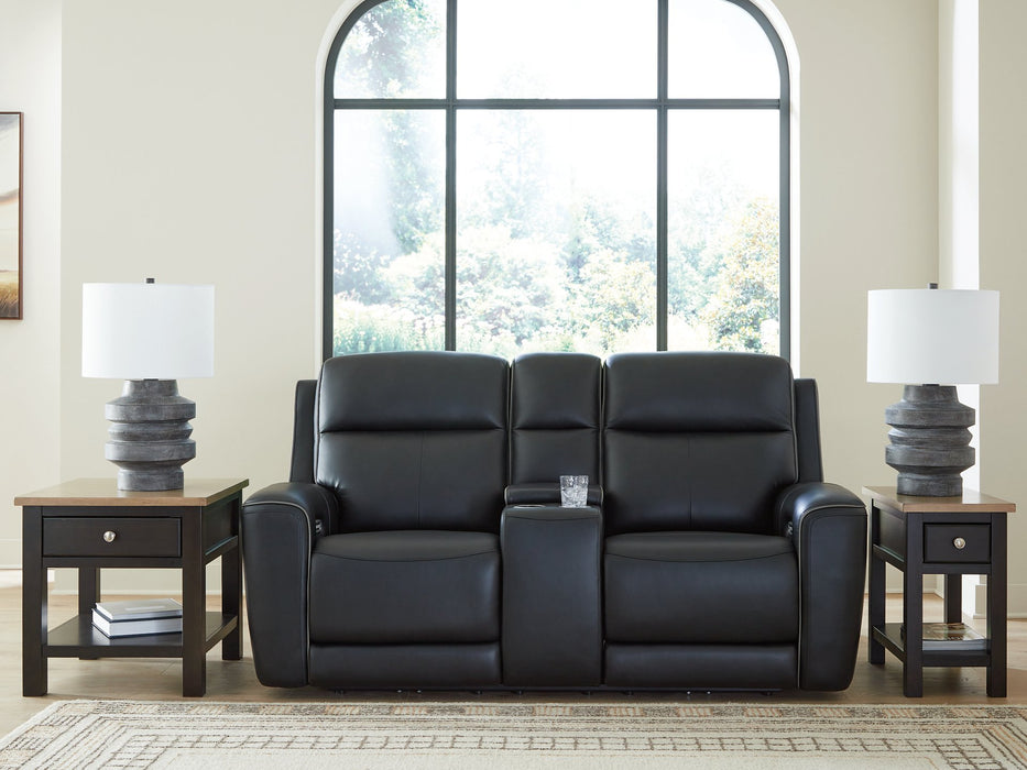 5Z-Comfort Power Reclining Loveseat with Console - Furniture Stars (Chicago, IL)
