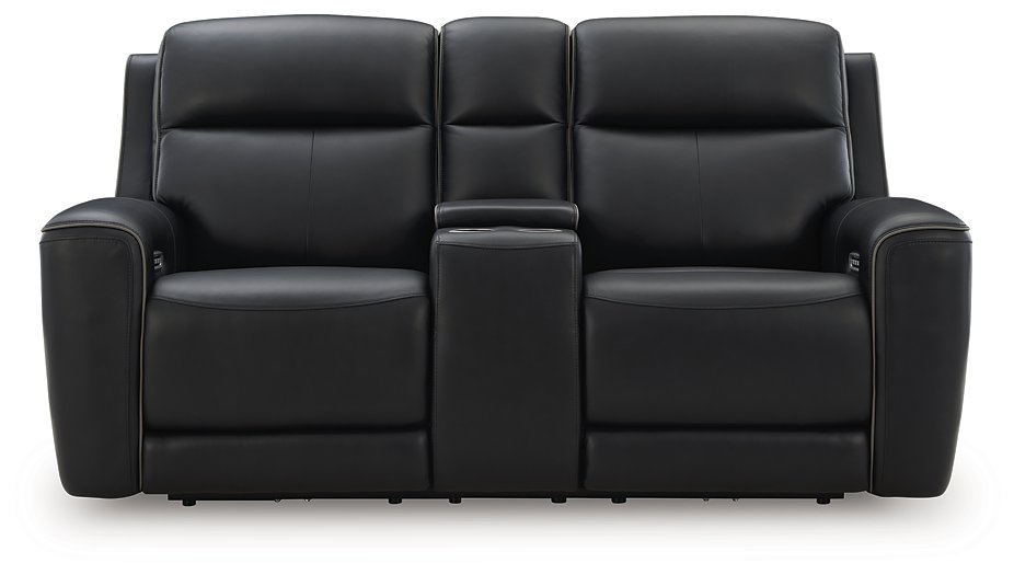 5Z-Comfort Power Reclining Loveseat with Console - Furniture Stars (Chicago, IL)