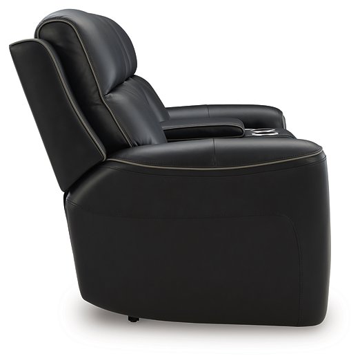 5Z-Comfort Power Reclining Loveseat with Console - Furniture Stars (Chicago, IL)