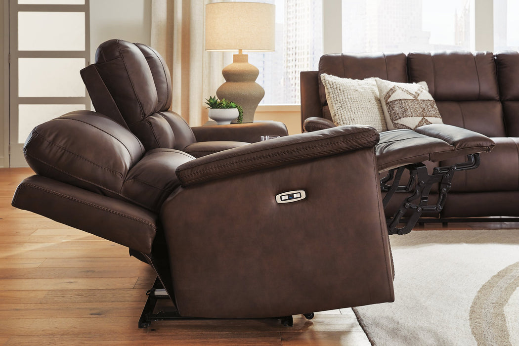 Bleckley Power Reclining Loveseat with Console - Furniture Stars (Chicago, IL)