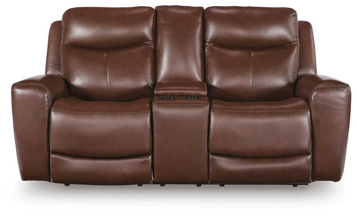 Next Move Power Reclining Loveseat with Console - Furniture Stars (Chicago, IL)