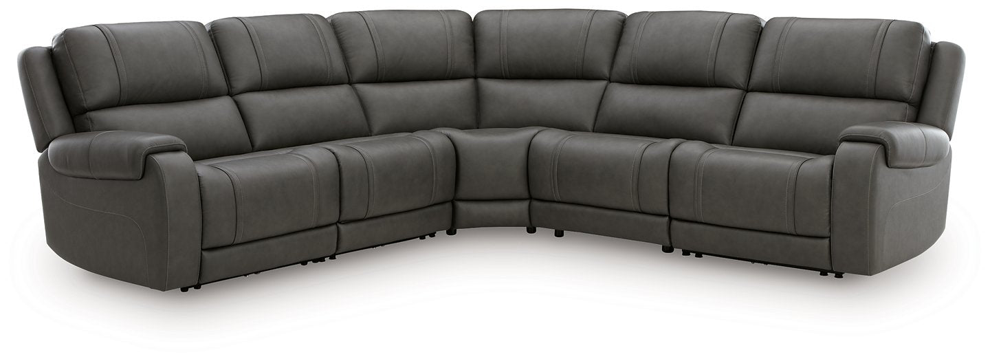 5Z - Pittson Power Reclining Sectional - Furniture Stars (Chicago, IL)